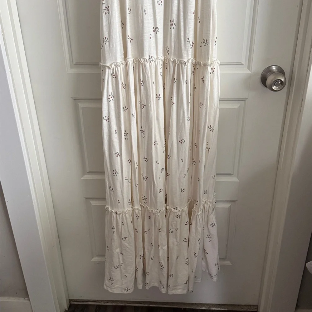 Easy Peasy Cream Floral Maxi Dress - Picture 3 of 8